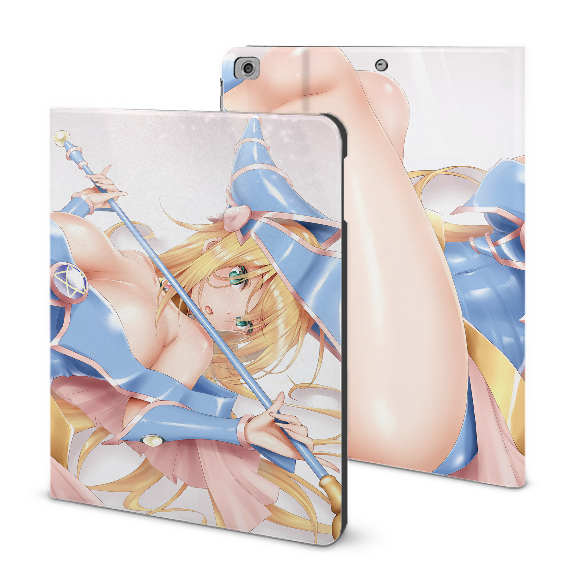 （画像用） 遊☆戯☆王 Yu-Gi-Oh! IPad ケース ブック型 PUレザー TPU 耐衝撃 軽量 薄型 ペン収納なし 全面保護 IPad 各モデル対応
